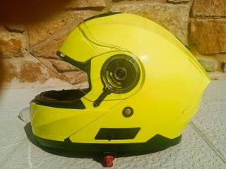 Casco de moto SHIRO amarillo