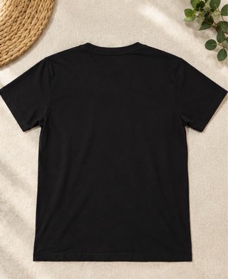 Camiseta Moncler Negra Logo Pequeño