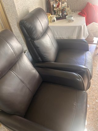 Sillones de cuero eléctricos reclinables