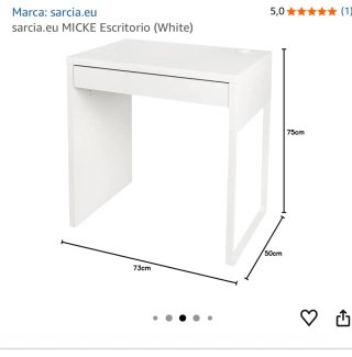 Mesa escritorio blanca