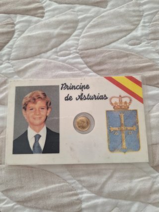 Carnet y Moneda Conmemorativa Príncipe de Asturias
