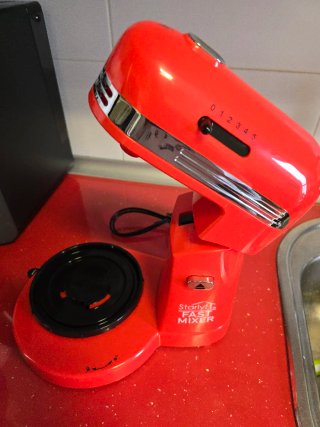 Batidora amasadora roja 3,5L