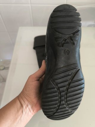 Botas Pele Genuína Preta Fabrico Português 36