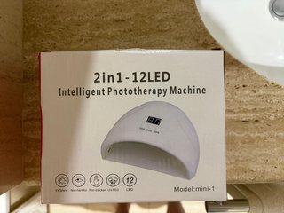 Lámpara Uñas LED 2en1 12W Inteligente