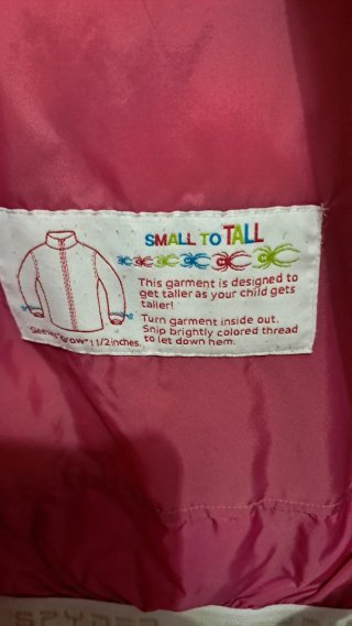 Giubbotto bambina rosa Spyder