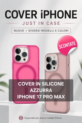 Cover Silicone Azzurra iPhone 17 Pro Max