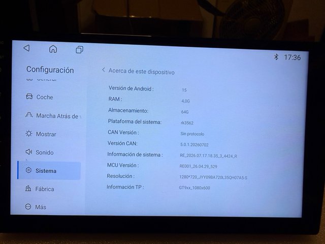 Pantalla Android 15 9” para Peugeot 207