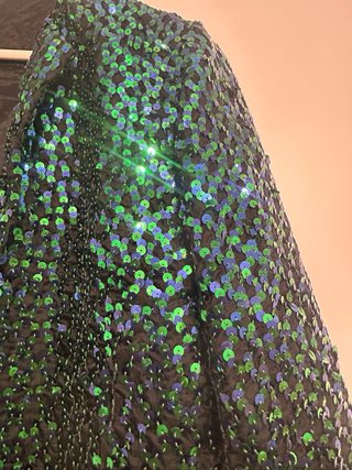 Chaqueta Lentejuelas Verde Talla Única