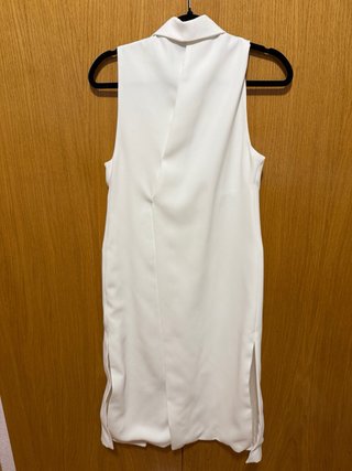 Chaleco Largo Blanco Zara