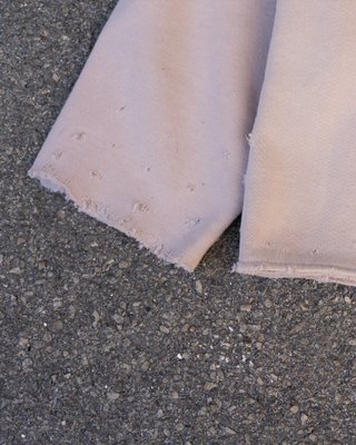 Felpa beige dipinta a mano L