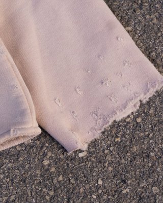 Felpa beige dipinta a mano L