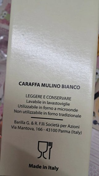 Caraffa per acqua in vetro