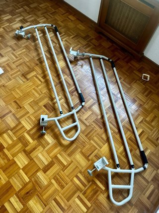 Barandillas de seguridad abatibles para cama