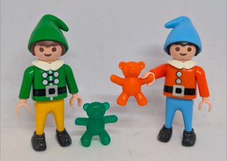 Set di 2 elfi gnomi Playmobil con orsetti