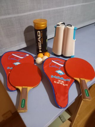 Kit de Ping Pong con Raquetas y Red