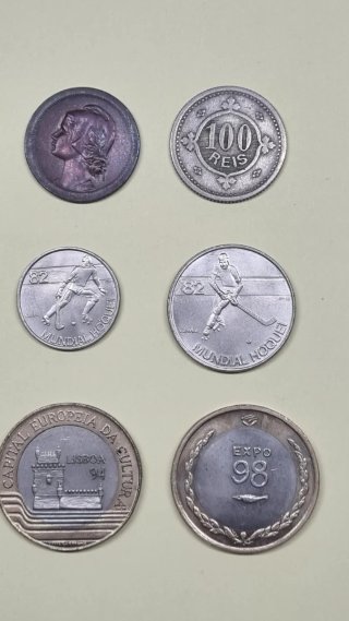 PORTUGAL: Lote de 9 Monedas diferentes variadas