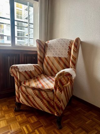 Sillón orejero vintage