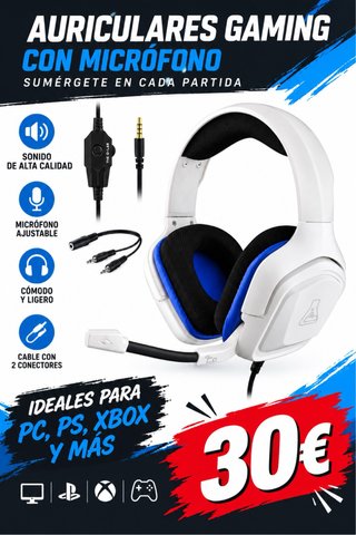 Auriculares Gaming The G-Lab con Micrófono