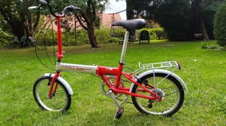 Bicicleta Plegable Monty F18 Roja