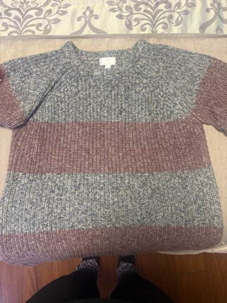 Jersey El Corte Inglés niño 15-16 años gris/morado