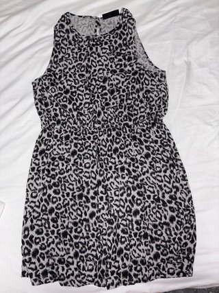 Vestido estampado leopardo talla XL