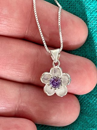 Colgante de Plata 925 Flor
