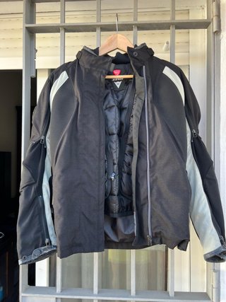 Chaqueta Moto Dainese Negra y Gris Talla 40