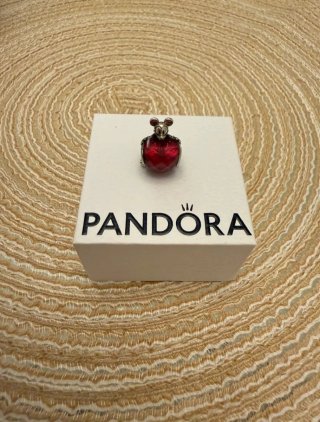 Charm Pandora Mickey Corazón Rojo