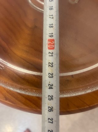 Plato Giratorio Microondas de 25cm con Soporte