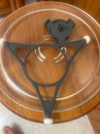 Plato Giratorio Microondas de 25cm con Soporte