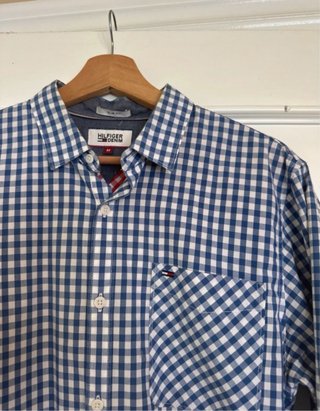 Camisa de cuadros azul Tommy Hilfiger