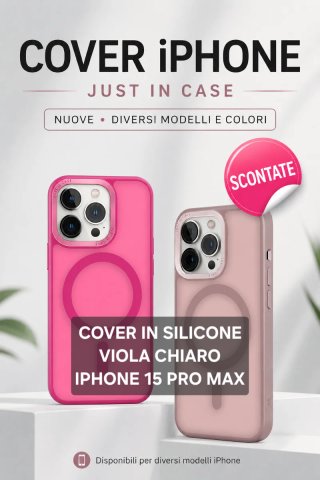 Cover Silicone Viola Chiaro iPhone 15 Pro Max