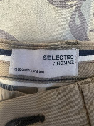 Pantalón Selected Homme beige W29 L32