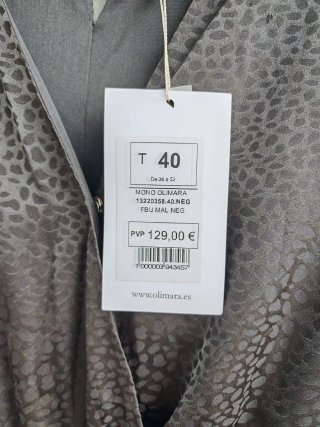 Mono negro Olimara Talla L