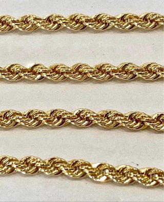 Cordón Bañado en Oro 14k