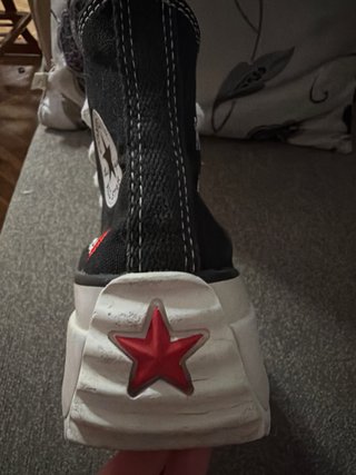 Converse Run Star Hike Plataforma Negra Roja