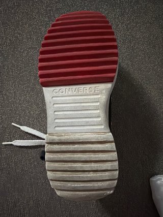 Converse Run Star Hike Plataforma Negra Roja