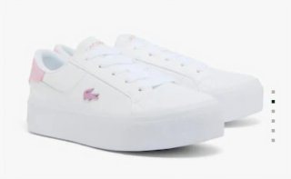 Zapatillas Lacoste Blancas y Rosas