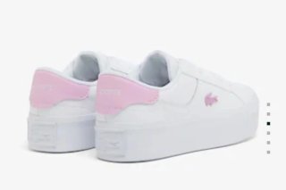 Zapatillas Lacoste Blancas y Rosas