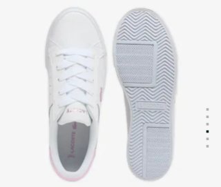 Zapatillas Lacoste Blancas y Rosas