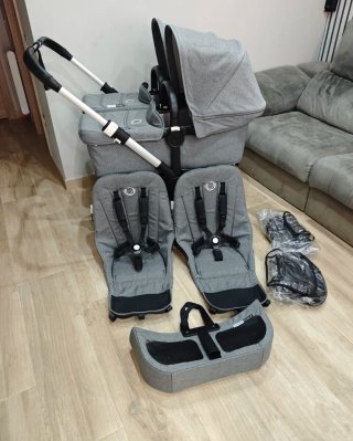 Bugaboo Donkey 2  COMO NUEVO en Gris Melange