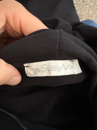 Felpa lunga Susymix con cappuccio e tasche