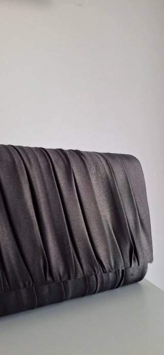 Bolso fiesta/clutch negro vintage