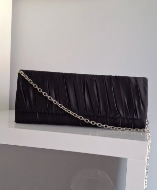 Bolso fiesta/clutch negro vintage
