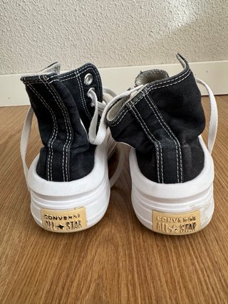 Converse plataforma negras talla 36.5