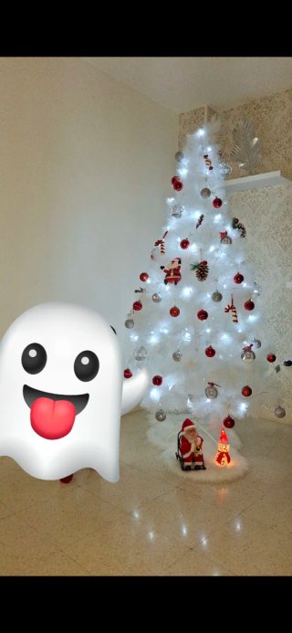 Árbol de Navidad Blanco, de 2,10 de altura