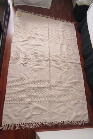 Alfombra de Algodón blanca