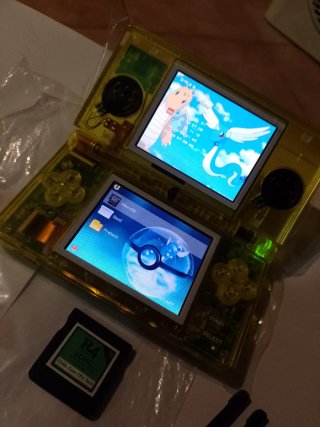 Nintendo DS Lite Giallo Trasparente + 1340 giochi