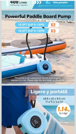 Bomba Eléctrica Recargable Hydrohero H20