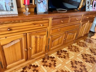Mueble de Salón de Madera Maciza